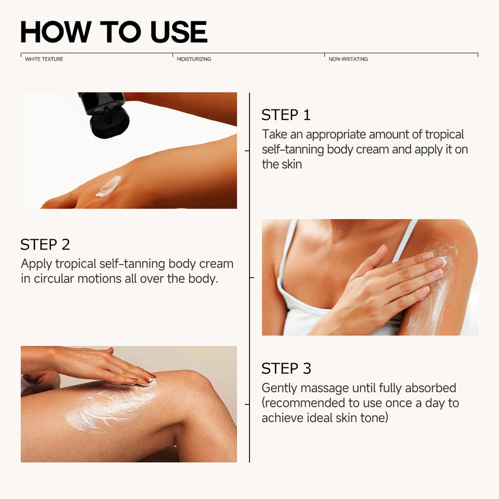 SunKissed – Hydrating Self-Tanner for All Skin Types