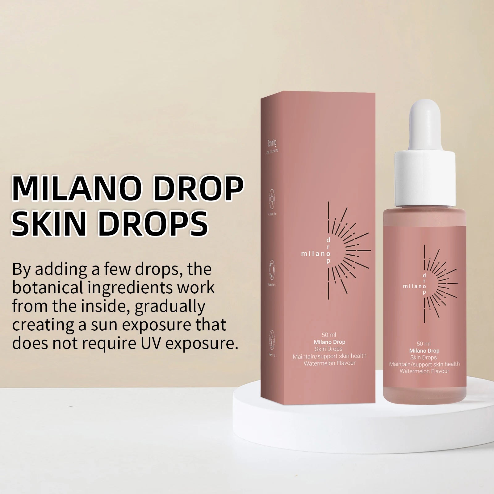 GlowDrop – Self-Tanning Drops for Face & Body (2-Pack)
